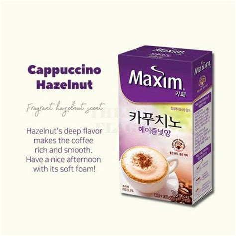 Jual Isi Pcs Premium Maxim Coffee Cappuccino Hazelnut Kopi Korea