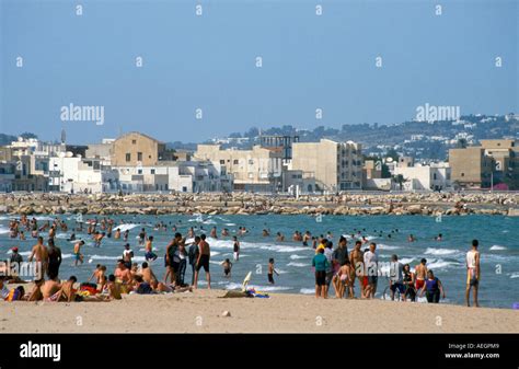 Tunisia Tunis the beach at La Goulette Stock Photo: 7817416 - Alamy