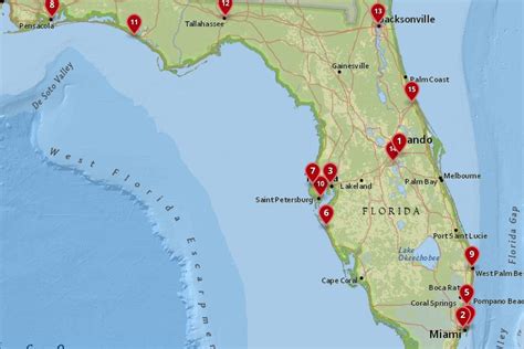 Gulf Coast Cities In Florida Map