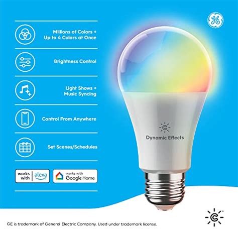 Ge Cync Dynamic Effects Smart Led Light Bulbs Color Changing