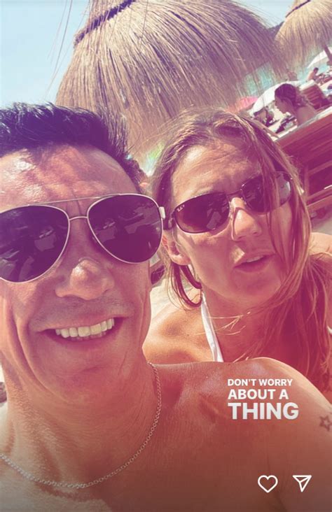 Frankie Dettori Poses With Wife Catherine On Holiday As Row Erupts