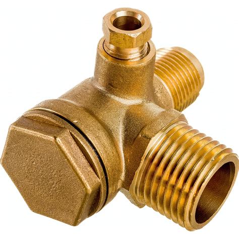 Клапан обратный для компрессора резьба наружная M1/2хM3/8хF1/4 Pegas ...