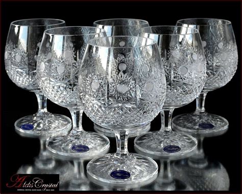 Skleničky na koňak ručně broušené křišťálové sklo Bohemia Crystal