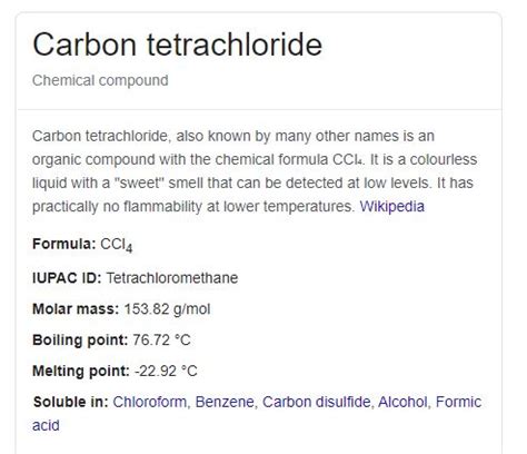 Carbon tetrachloride