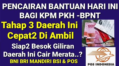 KEJUTAN PENCAIRAN TAHAP 3 HARI INI BAGI KPM PKH BPNT BENAR2 CAIR DI