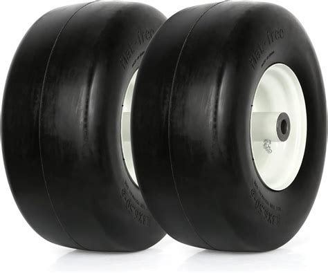 Weize X Flat Free Lawn Mower Tire With Rim Lbs Capacity