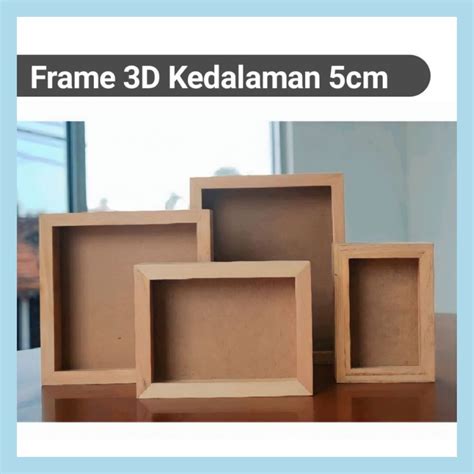 Jual Frame Kayu D Kedalaman Cm Tanpa Kaca Pigura Kayu Bingkai