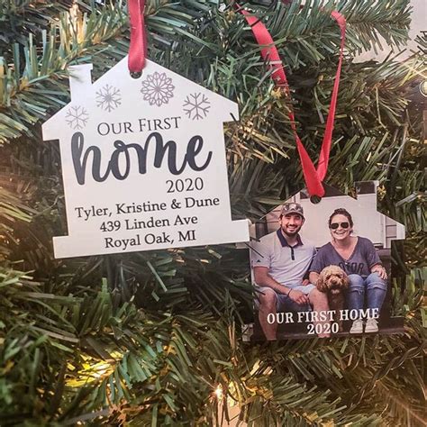 Our First Home Photo Ornament Personalized Gift - Etsy