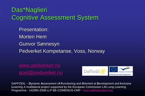 Pdf Das Naglieri Cognitive Assessment Presentation Hemsonnes