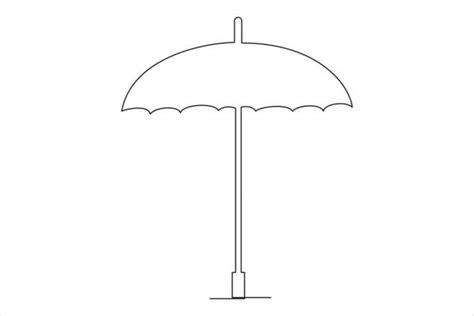 Umbrella Outline Simple Vector Art, Icons, and Graphics for Free Download