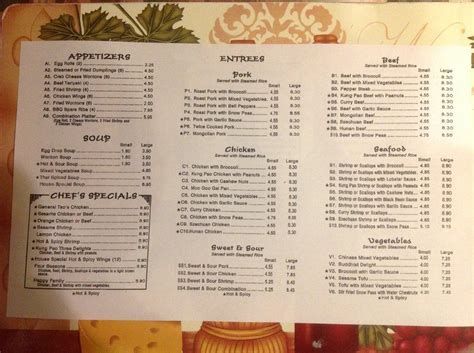 Menu at New China City Chinese Restaurant, Aurora, E Colfax Ave