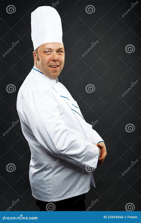 Zekere Chef Kok Stock Foto Image Of Mens Mannetje Volwassen 22054566