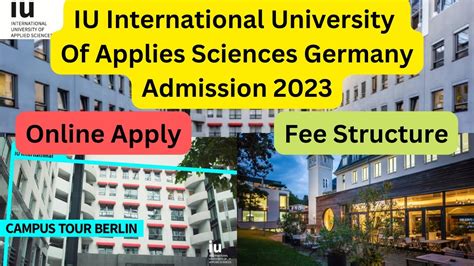 Iu International University Of Applied Sciences Germany Admission