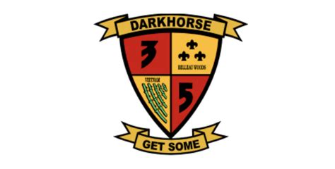 4 Us Marine Corps 3rd Battalion 5th Marines Dark Horse Sticker Decal