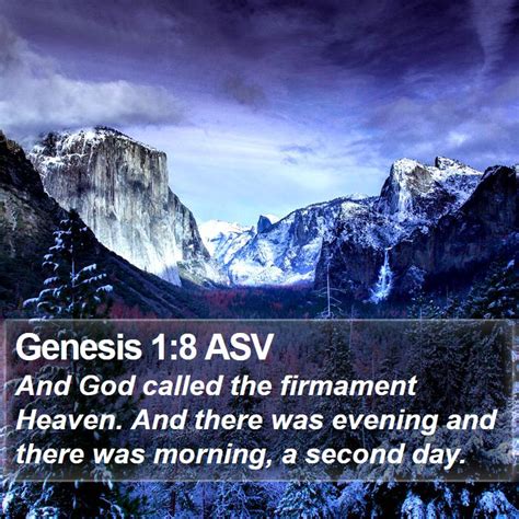 Genesis 1 8 ASV Bible Verse Pictures