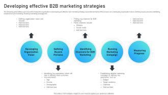 Developing Effective B2B Marketing Strategies Marketing Mix Strategies ...