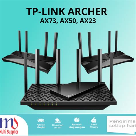 Jual TPLINK Tp Link Archer AX73 AX50 AX23 Dual Band Gigabit WiFi 6