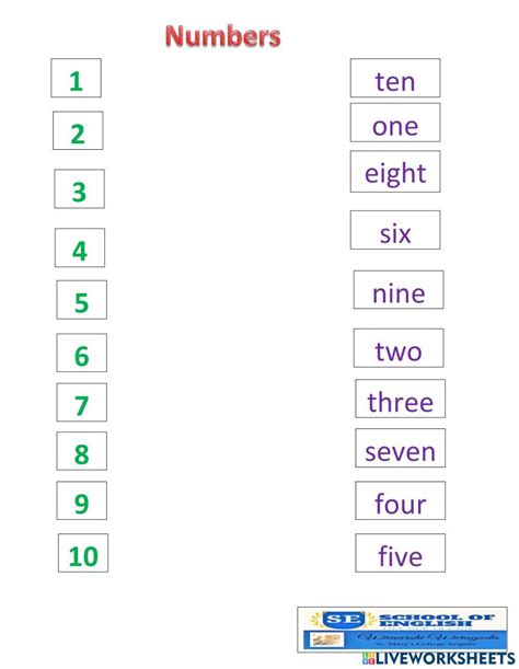 Numbers online exercise for Primary | Live Worksheets