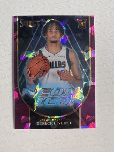 DERECK LIVELY II 2023 24 Select 47 75 Neon Icon Purple Ice Prizm Rookie