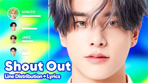 Enhypen Shout Out Line Distribution Lyrics Karaoke Patreon