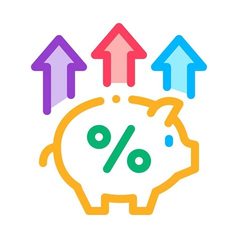 Pig Money Box Icon Vector Outline Illustration 17605258 Vector Art At