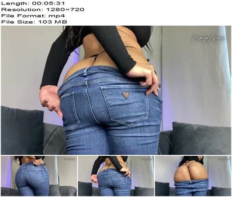 MayaAryas Sensual Jeans Ass Worship Instructions JOI Female Domination Club