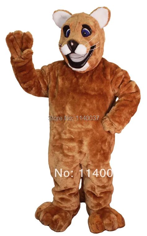 Mascot Carnival Costume Fancy Costume Friendly Cougar Mascot Costume