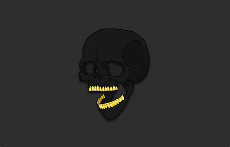 Skull Minimalist Dark Wallpaper 4K - dreamfanfictiononedirection