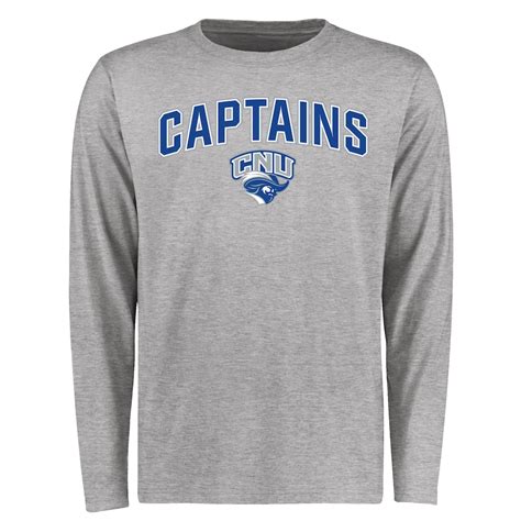 Christopher Newport University Captains Ash Proud Mascot Long Sleeve T ...