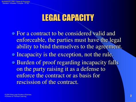 PPT CHAPTER 12 CONTRACTUAL CAPACITY AND REALITY OF CONSENT PowerPoint