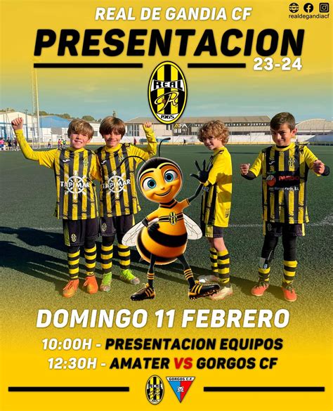 Próximo domingo, presentación de los equipos del Real de Gandia CF