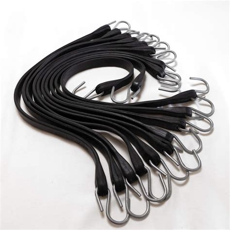 10 Pack Mini Bungee Cords With Hooks 9 Inch Rubber Stretchy Bungee 9 IN