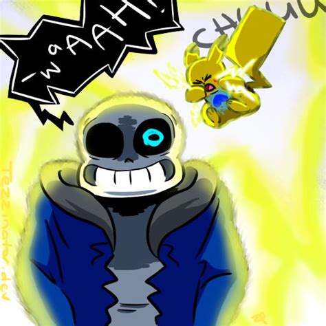 Sans Vs Pikachu Panel 10 By Tezzinator On Deviantart