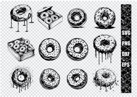 Glazed Donut Sprinkle Svg Chocolate Donut Svg Files For Cricut Creamy