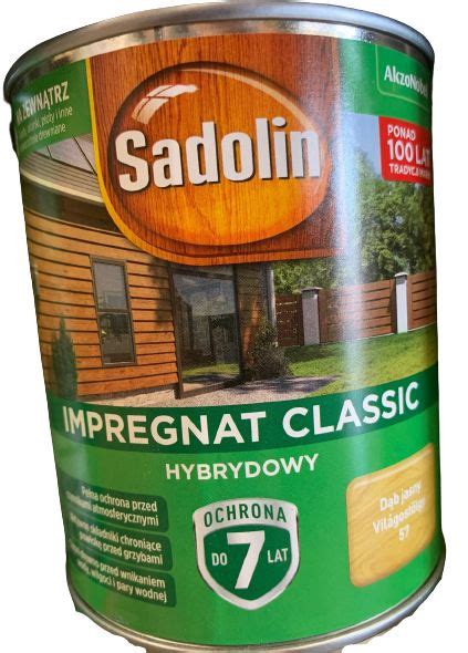 Impregnat hybrydowy Sadolin Classic Dąb Jasny 0 75L ERLI pl