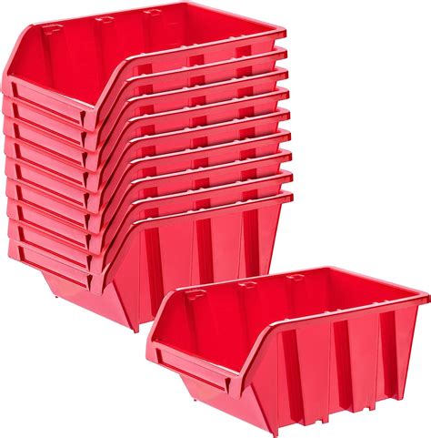 Kadax Storage Bins X Mm Plastic Organiser For Workshop And