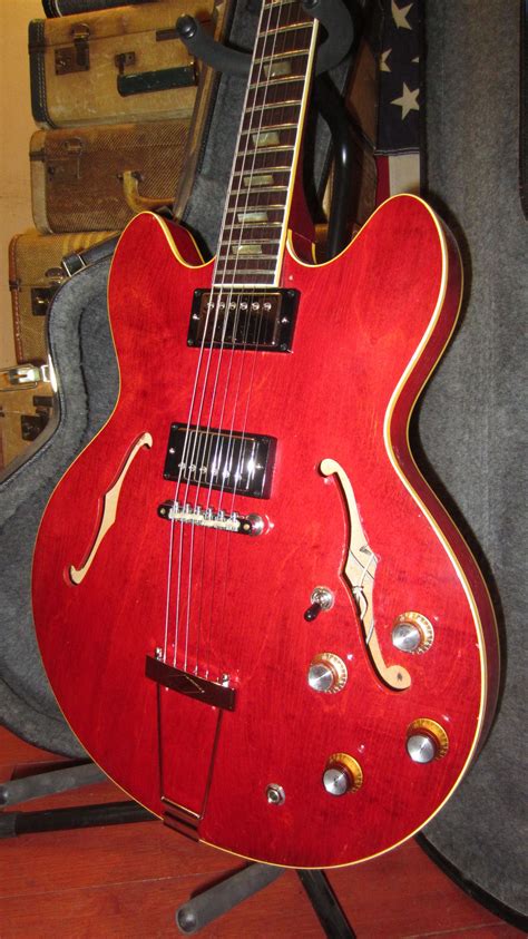 1967 Epiphone Riviera Red Guitars Electric Semi Hollow Body Rivington Guitars