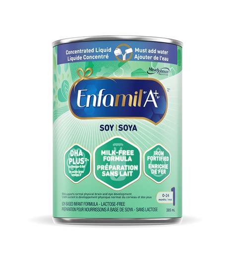 Enfamil A+ Soy Infant Formula, Concentrated Liquid, 385mL, 12 cans