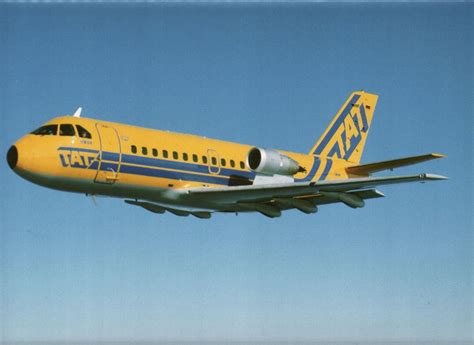 Airplane Postcards Touraine Air Transport VFW Fokker 614 Vintage