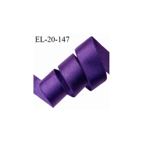 Elastique 19 mm bretelle et lingerie couleur violet orchidée brillant