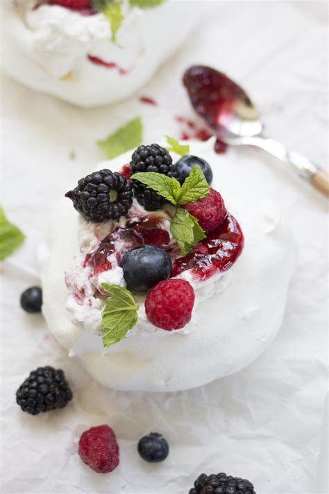 Mixed Berry Pavlovas Fresh Berries Cake Dessert Recipes Dessert