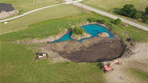 Building A Acre Backyard Pond Big Bass Factory Pt Youtube