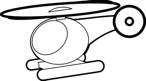 Helicopter Outline Clip Art at Clker.com - vector clip art online ...