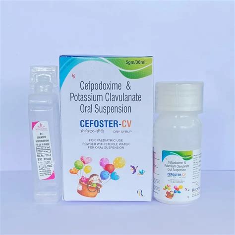 Allopathic Cefpodoxime Proxetil 50mg Clav 31 25 Mg With WFI PET