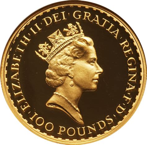 100 Pounds Elizabeth Ii 3rd Portrait 1 Oz Fine Gold United Kingdom Numista