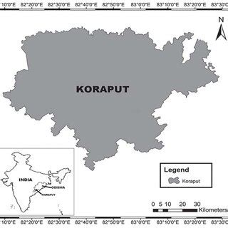 Map of Study Site Koraput District of Odisha a Part of Eastern Ghats of ...