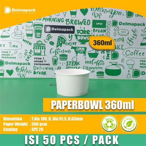 Paper Bowl Ml Microwave Foodgrade Pcs Pack Lazada Indonesia