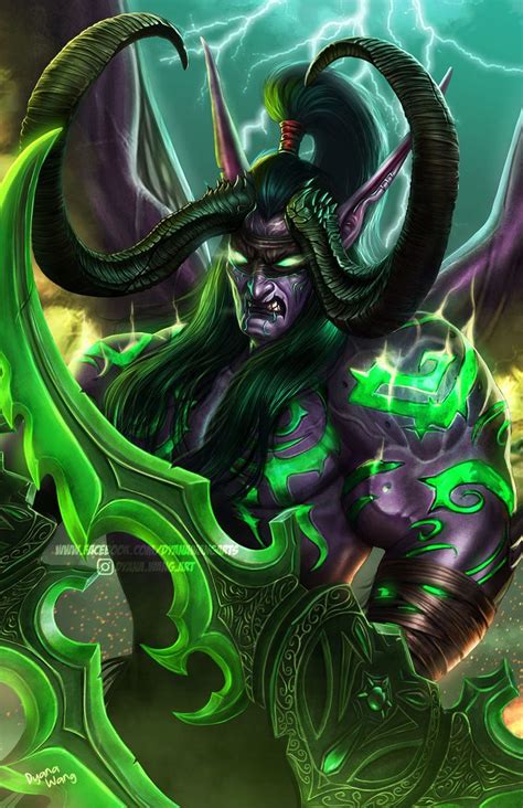 Illidan Stormrage By Dyana Wang Character Designer Illustrator