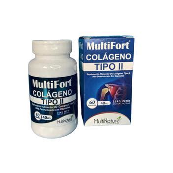 MultiFort Colageno Tipo II 40mg 60 cápsulas envio rapido multi