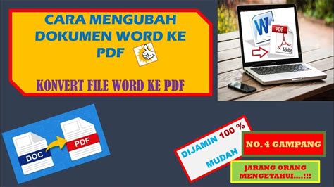 Cara Mengubah Dokumen Word Ke Pdf Konvert File Word Ke Pdf Cepat